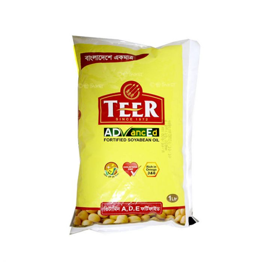 Picture of Teer Soyabean Oil Fortified (Poly) 1 ltr