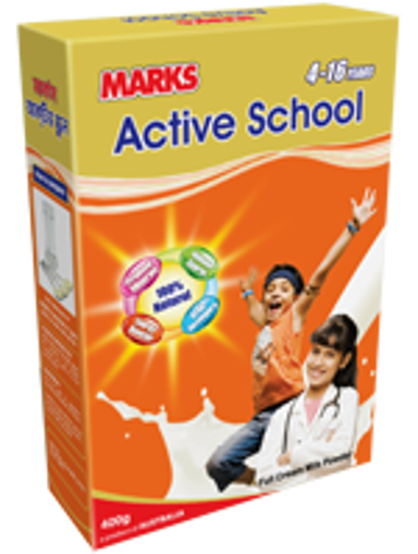 Picture of Marks Active School Milk Powder 400 gm