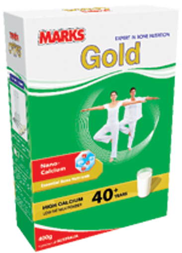 Picture of Marks Gold High Calcium Low Fat Milk Powder for 40+ yrs 400 gm