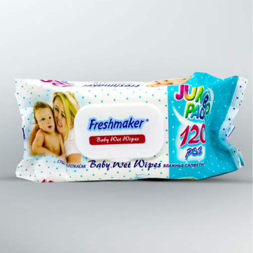 Picture of Freshmaker Jumbo Baby Wet Wipes 120 pcs