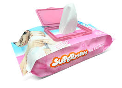 Picture of Supermom Mild Baby Wipes 80 pcs