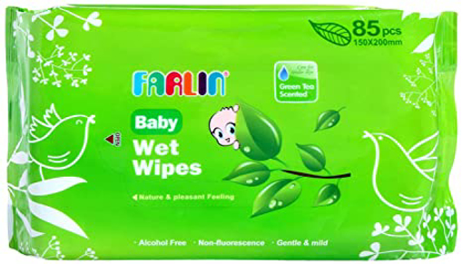 Picture of Farlin Baby Herbal Wet Wipes Green (Skin Care) (DT-006D) 85 pcs