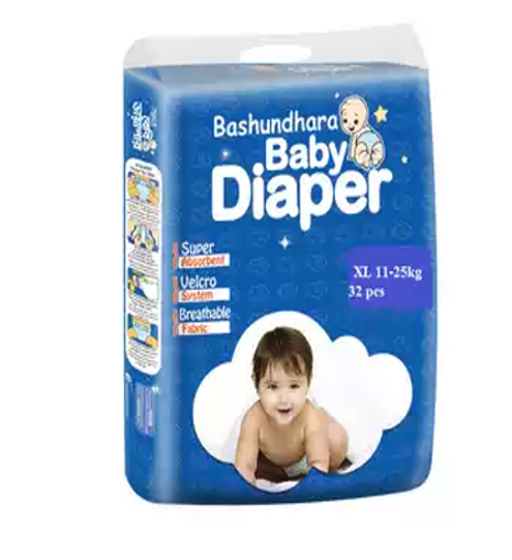 Picture of Bashundhara Baby Diaper Belt ST Series XL 11-25 kg 32 pcs