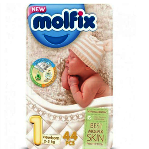 Picture of Molfix Baby Diaper Belt 1 New Born 2-5 kg 44 pcs