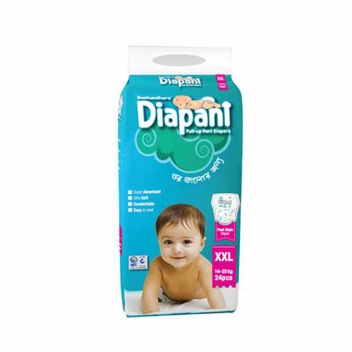 Picture of Bashundhara Baby Pant Diaper Pant XXL 14-25 kg 24 pcs