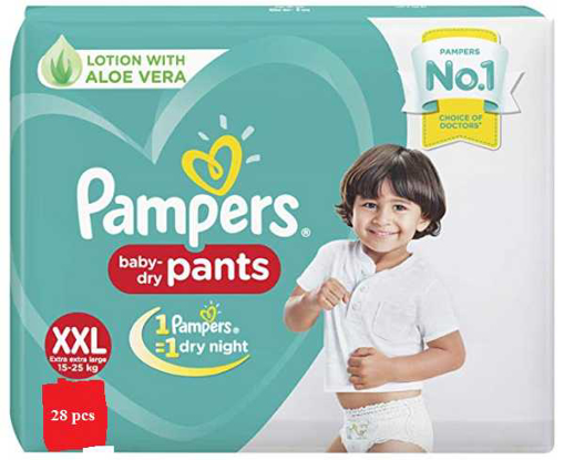 Picture of Pampers Baby Dry Pants Diaper Pant XXL 15-25 kg 28 pcs