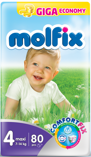 Picture of Molfix Baby Diaper Belt 4 Maxi 7-14 kg 80 pcs