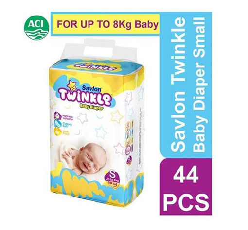 Picture of Savlon Twinkle Baby New Born Diaper Belt S Up to 8 kg 44 pcs