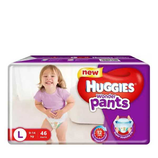 Picture of Huggies Baby Diaper WonderPants Pant L 9-14 kg 46 pcs