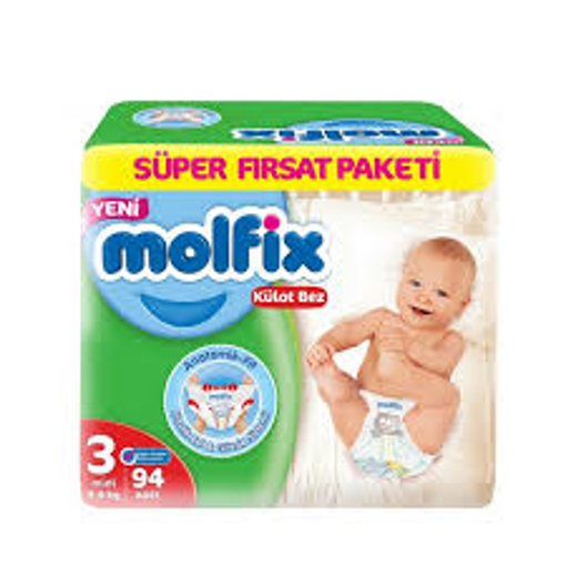 Picture of Molfix Baby Diaper Pants Super Pack Midi 6- 11 kg 94 pcs