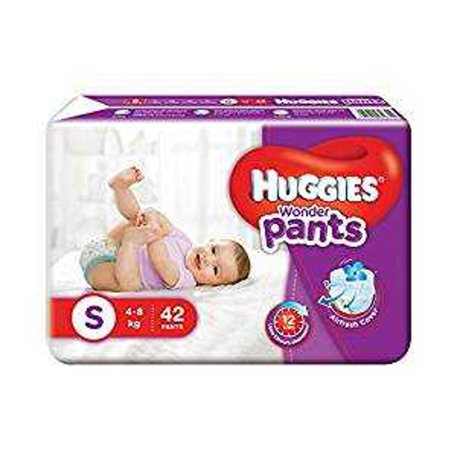 Picture of Huggies Baby Diaper WonderPants Pant S 4-8 kg 42 pcs