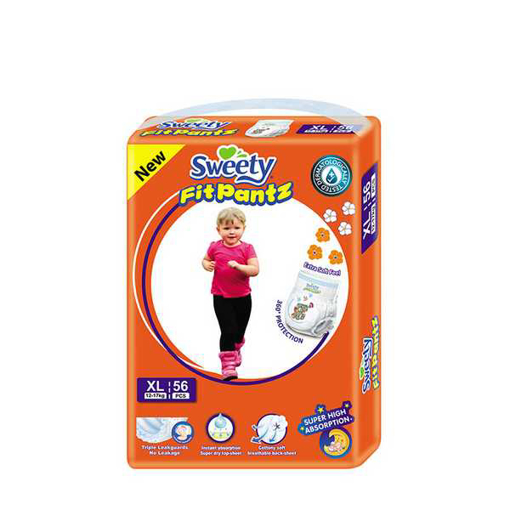 Picture of Sweety Fit Pantz Baby Diaper Pant XL 12-17 Kg 56 pcs