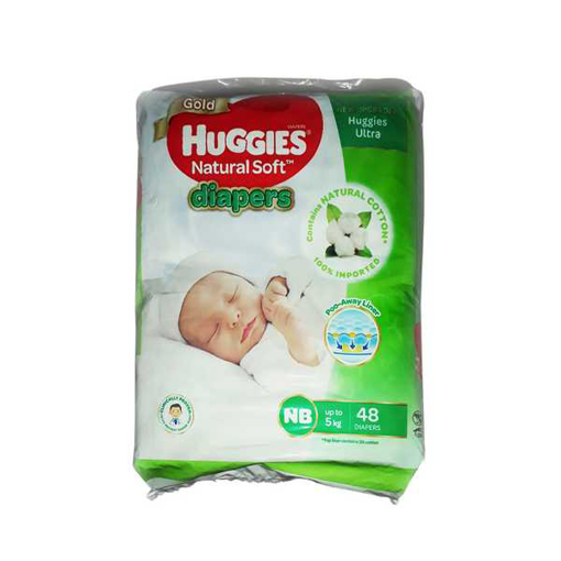 Picture of Huggies Baby Diaper Ultra New Born Belt Up to 5 kg 48 pcs