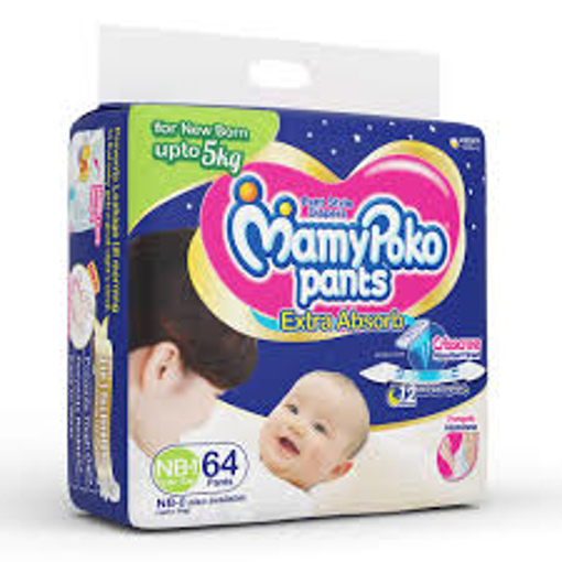 Picture of MamyPoko Pants Diaper (Pant) New Born 0-5 kg 28 pcs