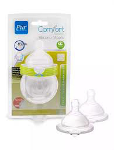 Picture of Pur Baby Comfort Feeder Silicon Nipple L 2 pcs