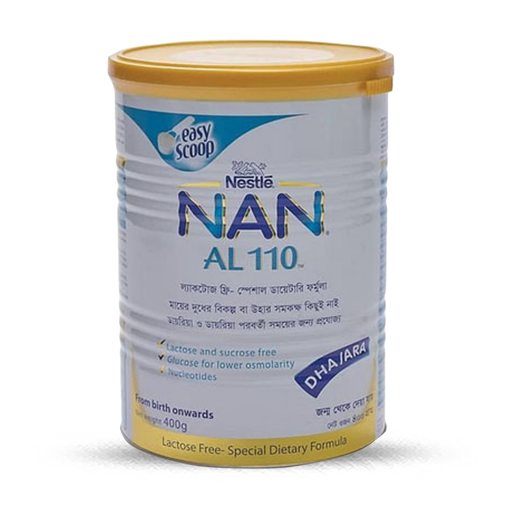 Picture of Nestlé NAN AL 110 Lactose Free Special Dietary Formula TIN 400 gm