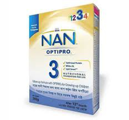 Picture of Nestlé NAN 3 OPTIPRO Follow Up Formula (12th month +) Box 350 gm