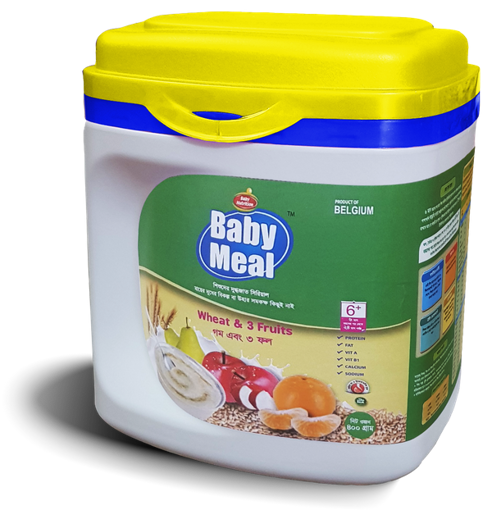 Picture of Baby Meal Infant Milk Wheat & 3 Fruits Cereal Jar (From 6 Months) 400 gm