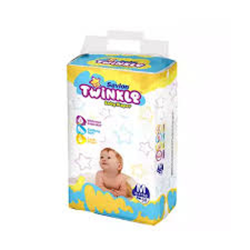 Picture of Savlon Twinkle Baby Belt Diaper M 6-11 kg 40 pcs