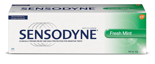 Picture of sensodyne fresh mint toothpaste 40 gm