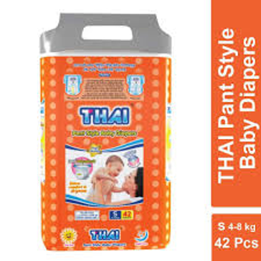 Picture of Thai Baby Diapers (Pant Style) S (4-8 kg) (Bangladesh)  42 pcs