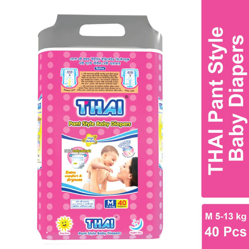 Picture of Thai Diaper M (5-12 Kg) 40 Pcs